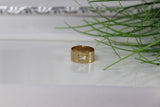 Ring Goldfarbe mit schmetterling