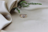 ring mit bluemen steine