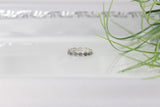 Versilbert ring mit bluemenmotiv
