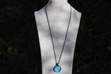 Elegante Damen Halskette mit blauem Mandala-Anhänger - Perfekter Schmuck für jeden Anlass!