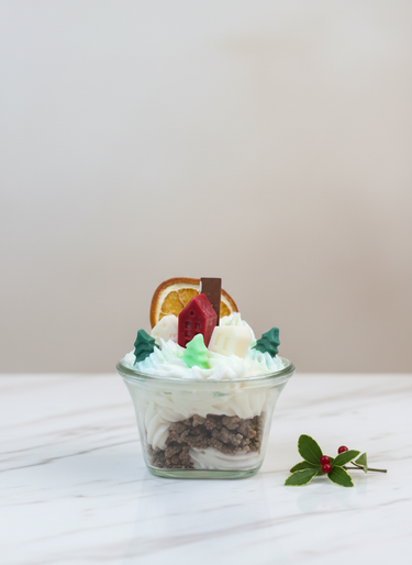 Winterdorf-Duftkerze aus Sojawachs in Geschenkverpackung