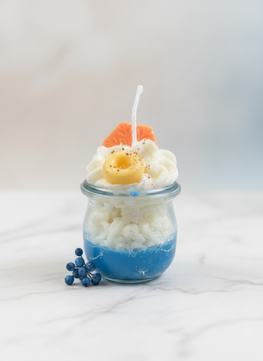 Handgegossene Sojawachs-Duftkerze im klassischen Design