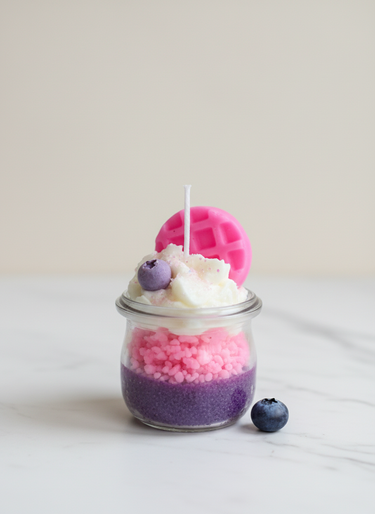 Handgegossene Sojawachskerze mit festlichem Aroma