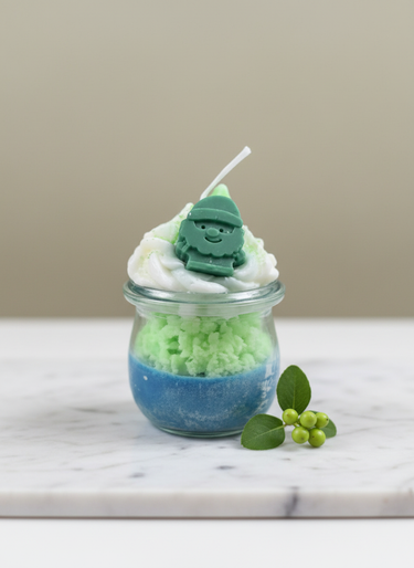 Grüner Elfentraum Sojawachs-Duftkerze handgegossen Geschenkidee für Freundin