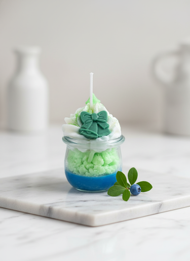 Weihnachtsglockenlicht Duftkerze im Glas als Geschenk