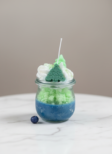 Waldglanz handgemachte Sojawachskerze mit frischem Waldduft