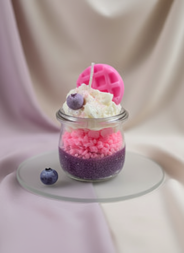 Handgegossene Sojawachskerze mit festlichem Aroma