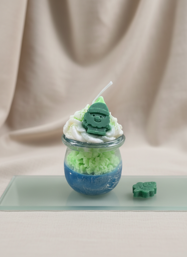 Grüner Elfentraum Sojawachs-Duftkerze handgegossen Geschenkidee für Freundin