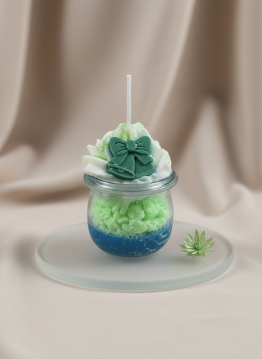 Weihnachtsglockenlicht Duftkerze im Glas als Geschenk