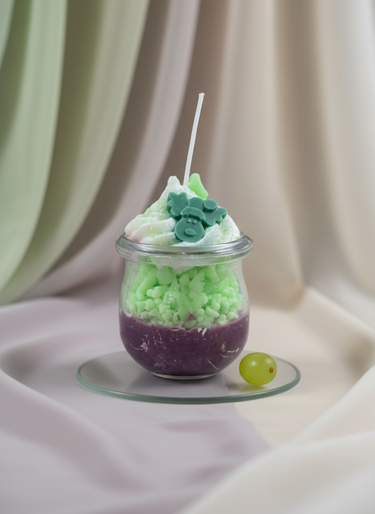 Duftkerze aus Sojawachs mit Rentiermotiv im Glas Mitbringsel für