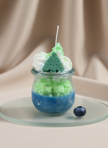 Waldglanz handgemachte Sojawachskerze mit frischem Waldduft