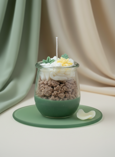 Handgemachte Duftkerze aus Sojawachs mit Blumenduft