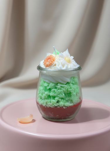 Duftkerze aus Sojawachs im Vintage-Design