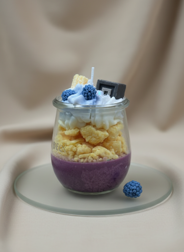 Duftkerze aus Sojawachs im Frühstücks-Design