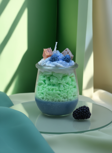 Handgegossene Premium-Sojawachskerze mit frischem Duft