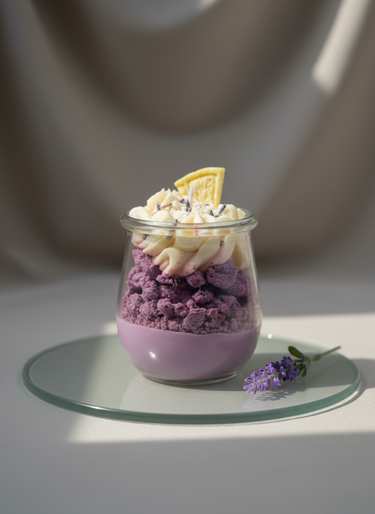 Handgegossene Sojakerze mit frischem blumigem Duft