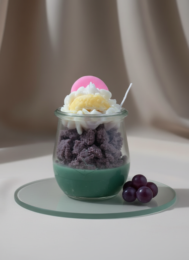 Sojawachs-Duftkerze im Dessert-Design gemütliche Atmosphäre