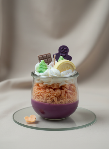 Handgegossene Duftkerze Sweet Harmony im Glas