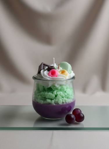 Handgegossene vegane Duftkerze aus Sojawachs