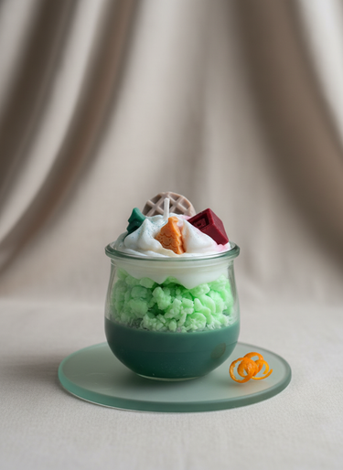 Winterdorf Duftkerze aus nachhaltigem Sojawachs kleines Präsent zum Geburtstag