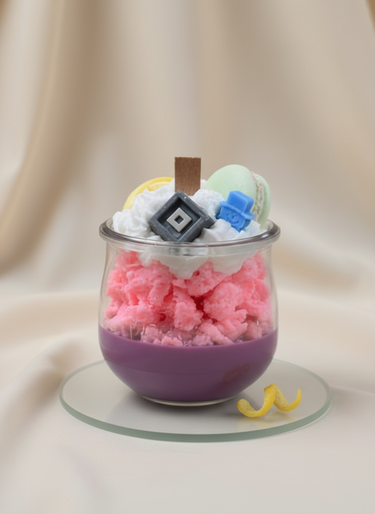 Handgegossene Sojaduftkerze im Glas