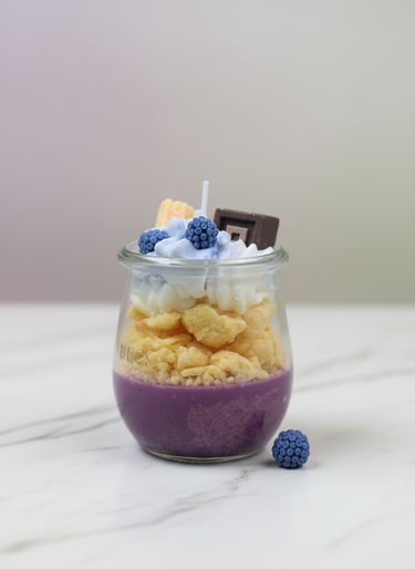 Duftkerze aus Sojawachs im Frühstücks-Design