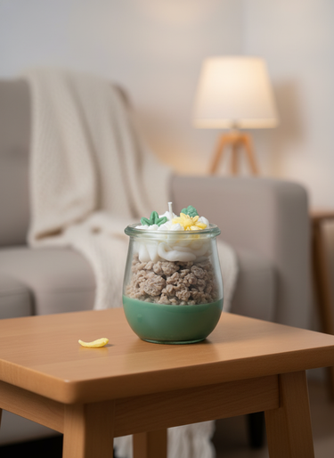 Handgemachte Duftkerze aus Sojawachs mit Blumenduft