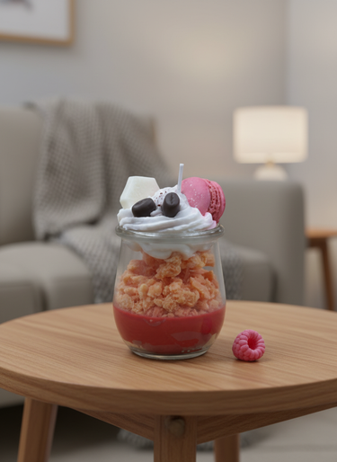 Handgegossene Sojawachskerze mit fruchtigem Kaffeearoma