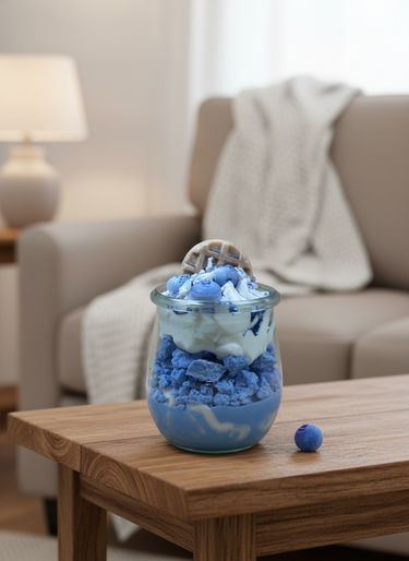 Duftkerze aus Sojawachs in Eiscreme-Design Geschenk zu Weihnachten