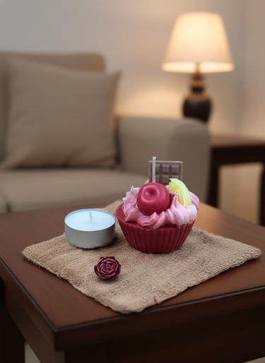 Vegane Cupcake Duftkerze Geschenkidee