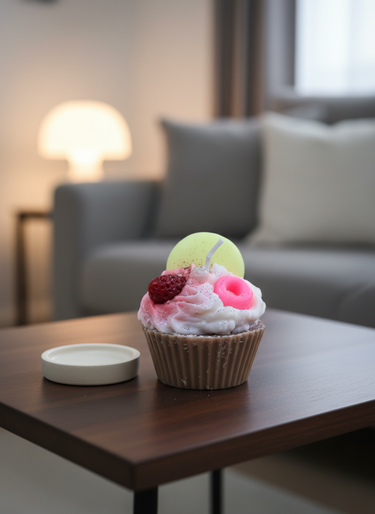 Fruchtige Cupcake Duftkerze