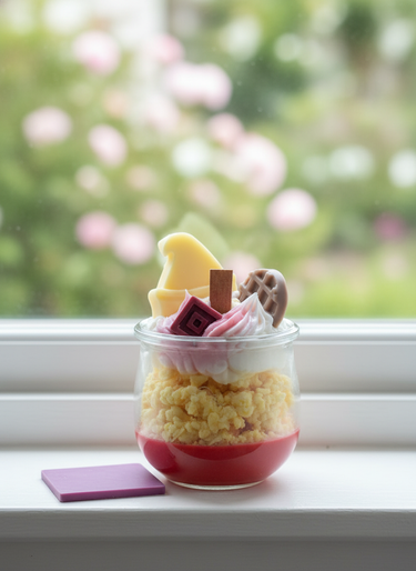 Handgegossene Sojakerze mit magischem Zauberhut-Duft im Glas