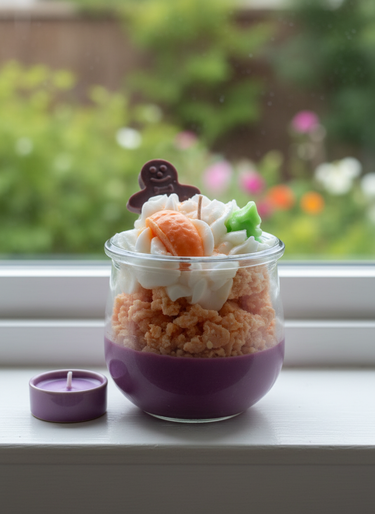 Winter-Duftkerze aus veganem Sojawachs im Glas