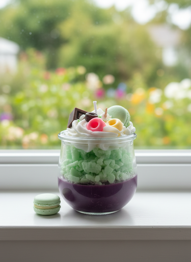 Handgegossene vegane Duftkerze aus Sojawachs