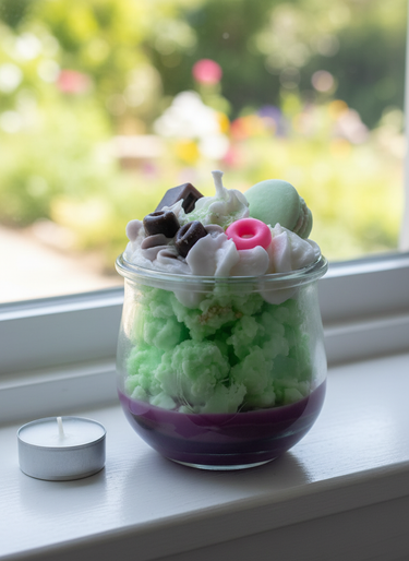 Handgegossene vegane Duftkerze im Glas