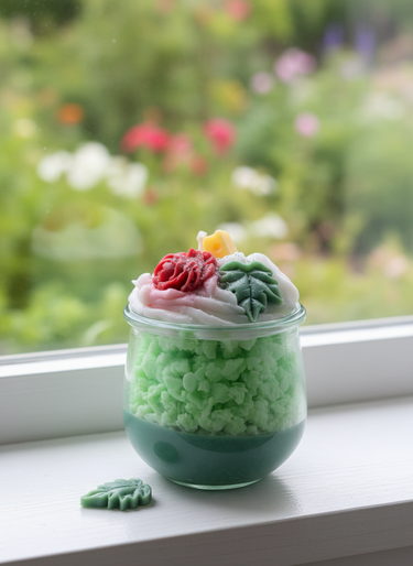 Handgegossene Sojawachskerze im Glas mit Weihnachtsduft