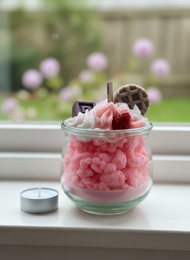 Sojawachs-Duftkerze im Glas handgegossen