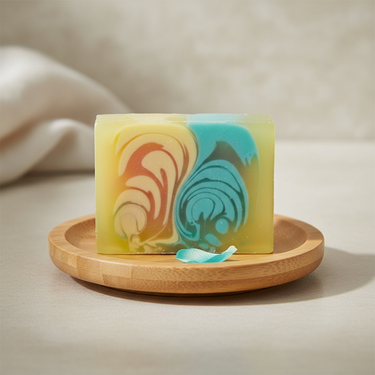 Handgemachte Melonenseife, vegan, 100 g