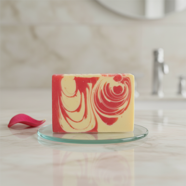 Handgemachte Naturseife Erdbeertraum