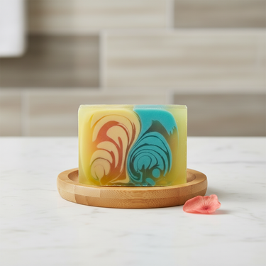 Handgemachte Melonenseife, vegan, 100 g