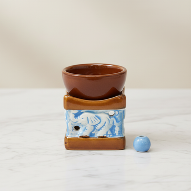 Klassische Duftlampe - Elefanten Braun