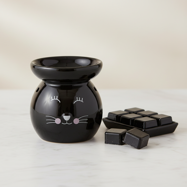 Katze Duftlampe aus Keramik