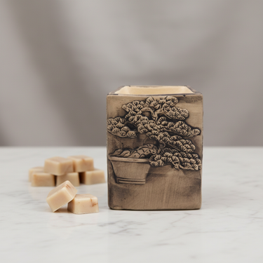 Handbemalte Bonsai-Duftlampe– Schiefer