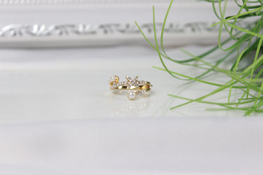 ring mit shcön sztern und perle, kinderschmuck
