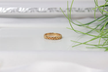 vergoldete ring forever motiv 