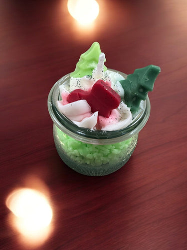 Handgegossene Sojawachskerze Urban Christmas Edition Geschenkidee für Freundin