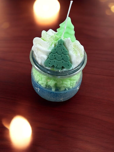 Waldglanz handgemachte Sojawachskerze mit frischem Waldduft