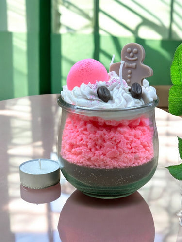 Veganer Duftkerze im Glas aus Sojawachs