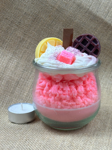 Waffel-Popsicle Duftkerze im Glas