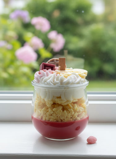 Handgegossene Duftkerze mit urbanem Flair im Glas